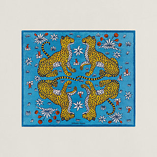 Les Leopards large beach towel | Hermès Singapore